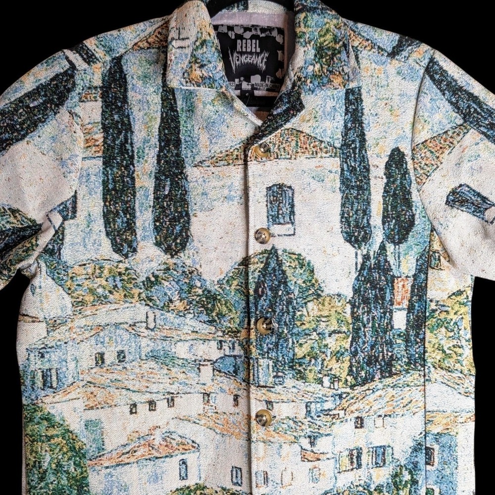 Rebel Vengeance Tapestry Jacket Size Small Jacquard Wearable Art KIRCHE CASSONE